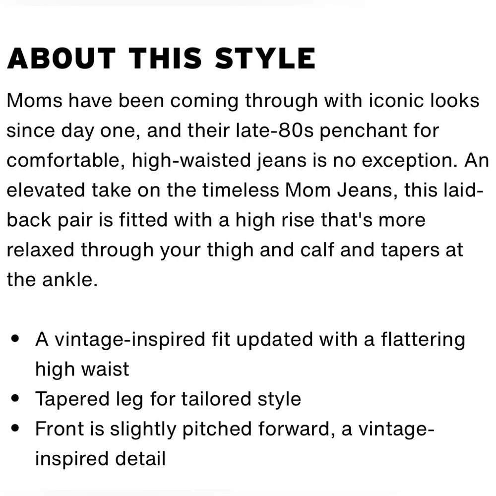 WOMENS LEVI’S HIGH WAISTED MOM JEAN IN A MEDIUM BLUE WASH DENIM 80’s VIBE… - Picture 4 of 11